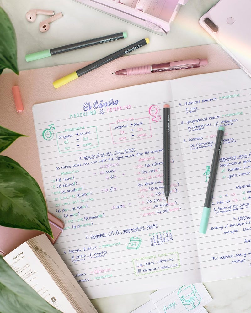 فابير كاستل قلم فابر كاستل جريب فاينبن باستيل - مجموعة من خمسة - Image 3